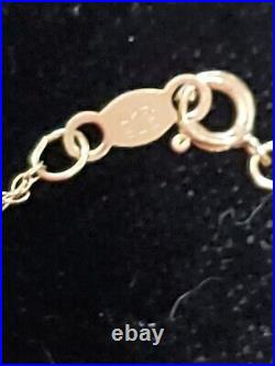 5 Yuan 1989 solid. 999 1/20 OZ panda coin & Gold Rope Bezel Pendant 20 CHAIN