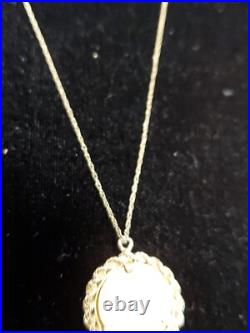 5 Yuan 1989 solid. 999 1/20 OZ panda coin & Gold Rope Bezel Pendant 20 CHAIN