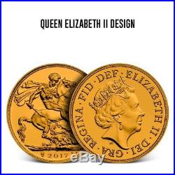 8-Piece Great Britain Gold Sovereign Coin Design Set Eight Different Types