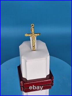 9999 Solid 24k Gold 1.5 3D Cross Jesus God Christ Pendant 11.2 Grams Handmade