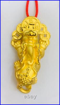 999% 24K Yellow Gold Pendant 3D Coin Link Lucky Pixiu 12.40GM (3200$) 999% 24K Yellow Gold Pendant 3D Coin Link Lucky Pixiu 12.40GM (3200$)