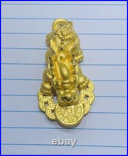 999% 24K Yellow Gold Pendant 3D Coin Link Lucky Pixiu 12.40GM (3200$) 999% 24K Yellow Gold Pendant 3D Coin Link Lucky Pixiu 12.40GM (3200$)