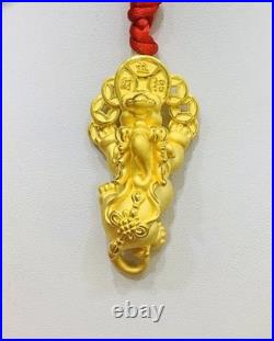 999% 24K Yellow Gold Pendant 3D Coin Link Lucky Pixiu 12.40GM (3200$) 999% 24K Yellow Gold Pendant 3D Coin Link Lucky Pixiu 12.40GM (3200$)