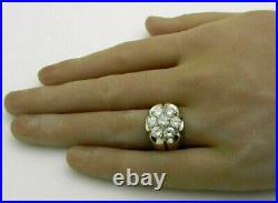 AAA 1.50 Ct Moissanite Solitaire Ring Bezel Set 10k solid yellow Gold mom gift