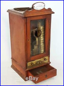 ANTIQUE GOLD SOVEREIGN COIN OPERATED CHANGE MACHINE by Cox London 1907