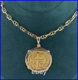 ATOCHA SHIPWRECK GOLD COIN PENDANT HANDMADE WITH 14k SOLID GOLD ATOCHA SHIPWRECK GOLD COIN PENDANT HANDMADE WITH 14k SOLID GOLD