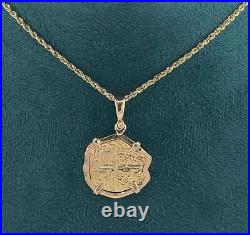 ATOCHA SHIPWRECK GOLD COIN PENDANT HANDMADE WITH 14k SOLID GOLD ATOCHA SHIPWRECK GOLD COIN PENDANT HANDMADE WITH 14k SOLID GOLD