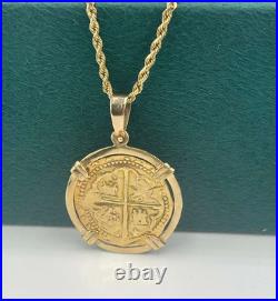 ATOCHA SHIPWRECK GOLD COIN PENDANT HANDMADE WITH 14k SOLID GOLD ATOCHA SHIPWRECK GOLD COIN PENDANT HANDMADE WITH 14k SOLID GOLD