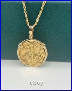 ATOCHA SHIPWRECK GOLD COIN PENDANT HANDMADE WITH 14k SOLID GOLD ATOCHA SHIPWRECK GOLD COIN PENDANT HANDMADE WITH 14k SOLID GOLD
