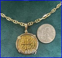 ATOCHA SHIPWRECK GOLD COIN PENDANT HANDMADE WITH 14k SOLID GOLD ATOCHA SHIPWRECK GOLD COIN PENDANT HANDMADE WITH 14k SOLID GOLD