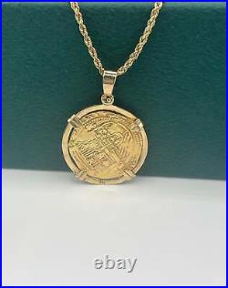 ATOCHA SHIPWRECK GOLD COIN PENDANT HANDMADE WITH 14k SOLID GOLD ATOCHA SHIPWRECK GOLD COIN PENDANT HANDMADE WITH 14k SOLID GOLD