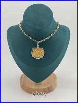 ATOCHA SHIPWRECK GOLD COIN PENDANT HANDMADE WITH 14k SOLID GOLD ATOCHA SHIPWRECK GOLD COIN PENDANT HANDMADE WITH 14k SOLID GOLD