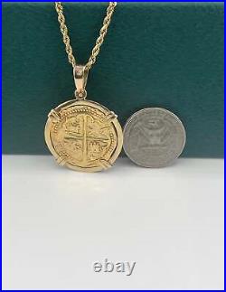 ATOCHA SHIPWRECK GOLD COIN PENDANT HANDMADE WITH 14k SOLID GOLD ATOCHA SHIPWRECK GOLD COIN PENDANT HANDMADE WITH 14k SOLID GOLD