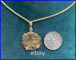 ATOCHA SHIPWRECK GOLD COIN PENDANT HANDMADE WITH 14k SOLID GOLD ATOCHA SHIPWRECK GOLD COIN PENDANT HANDMADE WITH 14k SOLID GOLD