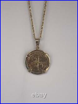 ATOCHA SHIPWRECK GOLD COIN PENDANT HANDMADE WITH 14k SOLID GOLD ATOCHA SHIPWRECK GOLD COIN PENDANT HANDMADE WITH 14k SOLID GOLD