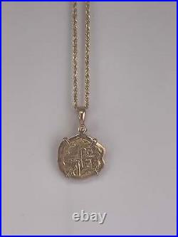 ATOCHA SHIPWRECK GOLD COIN PENDANT HANDMADE WITH 14k SOLID GOLD ATOCHA SHIPWRECK GOLD COIN PENDANT HANDMADE WITH 14k SOLID GOLD