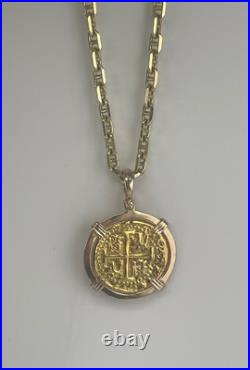 ATOCHA SHIPWRECK GOLD COIN PENDANT HANDMADE WITH 14k SOLID GOLD ATOCHA SHIPWRECK GOLD COIN PENDANT HANDMADE WITH 14k SOLID GOLD