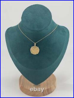 ATOCHA SHIPWRECK GOLD COIN PENDANT HANDMADE WITH 14k SOLID GOLD WITH 14k REAL GO ATOCHA SHIPWRECK GOLD COIN PENDANT HANDMADE WITH 14k SOLID GOLD WITH 14k REAL GO