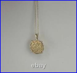ATOCHA SHIPWRECK GOLD COIN PENDANT HANDMADE WITH 14k SOLID GOLD WITH 14k REAL GO ATOCHA SHIPWRECK GOLD COIN PENDANT HANDMADE WITH 14k SOLID GOLD WITH 14k REAL GO