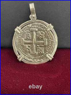 ATOCHA Solid Silver Coin Pendant Made from Silver 952 Gold Plated