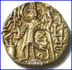Ad 350-380 Gold Dinar India Kushan Empire Kipanada Hammered Coin