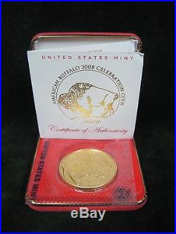 American Buffalo 2008 Celebration Gold Coin With Box and Certificate