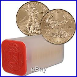 American Gold Eagle (1 oz) $50 Random Date 1 Roll 20 BU Coins in Mint Tube
