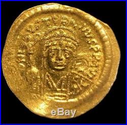 Ancient Byzantine Coin Justin Ii, 565-578 Ad Scarce Solid Gold Coin! Choice