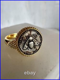 Ancient Greek Sacred Bee Goddess Artemis Medallion Coin Solid Gold 9 Karat