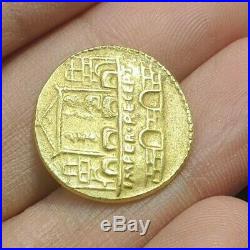 Ancient Roman Empire Claudius proclaims IMPERator RECEPTus Solid 22k Gold Coin