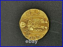 Ancient central asia kushan period King kanishka reverse budha gold coin 4g
