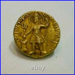 Ancient gold coin from ancient Kushan empire