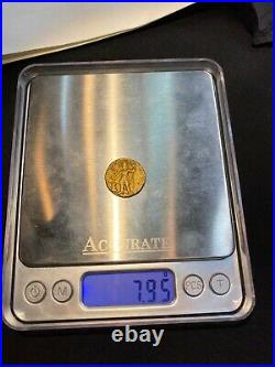Ancient gold coin from ancient Kushan empire
