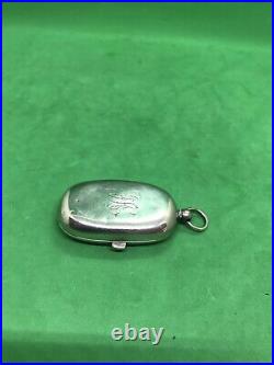 Antique Sterling Solid Silver sovereign Gold Silver Coins Holder Case Box Bi1904