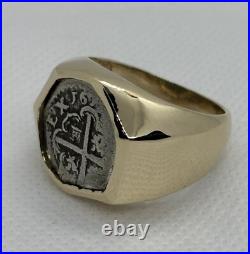 Atocha Coin Era 1598-1665 Genuine NGC 10K Solid Gold Custom Made Ring 15 GRAMS Atocha Coin Era 1598-1665 Genuine NGC 10K Solid Gold Custom Made Ring 15 GRAMS
