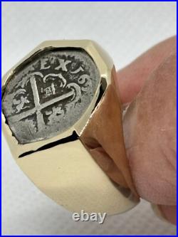 Atocha Coin Era 1598-1665 Genuine NGC 10K Solid Gold Custom Made Ring 15 GRAMS Atocha Coin Era 1598-1665 Genuine NGC 10K Solid Gold Custom Made Ring 15 GRAMS