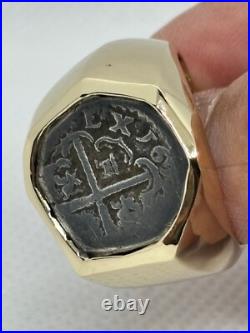 Atocha Coin Era 1598-1665 Genuine NGC 10K Solid Gold Custom Made Ring 15 GRAMS Atocha Coin Era 1598-1665 Genuine NGC 10K Solid Gold Custom Made Ring 15 GRAMS