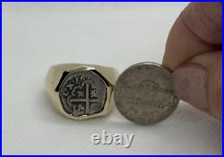 Atocha Coin Era 1598-1665 Genuine NGC 10K Solid Gold Custom Made Ring 15 GRAMS Atocha Coin Era 1598-1665 Genuine NGC 10K Solid Gold Custom Made Ring 15 GRAMS