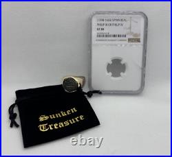 Atocha Coin Era 1598-1665 Genuine NGC 10K Solid Gold Custom Made Ring 15 GRAMS Atocha Coin Era 1598-1665 Genuine NGC 10K Solid Gold Custom Made Ring 15 GRAMS