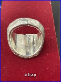 Atocha Shipwreck Solid Silver Coin Ring 14k Gold Platings On The Coins SZ 11