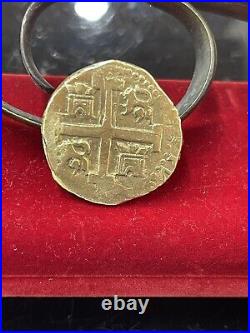 Atocha Shipwreck Treasure Mel Fisher Solid Gold Coin Pendant