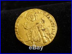 Authentic Byzantine Empire Gold coin, Basil I, Constantinople AD 868-879