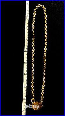 Authentic Tiffany & Co. Solid Heavy 18k Gold Oval Choker Necklace 45 Grams Wow