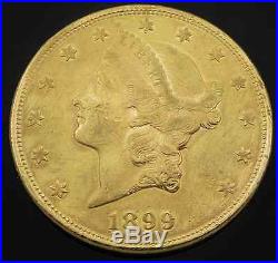 BEST OFFERS! 1899 Liberty Head $20 Gold Double Eagle Coin Selling Each Indivd