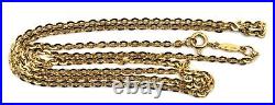 Balestra 18k Solid Yellow Gold Cable Chain 24 Necklace