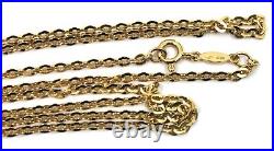 Balestra 18k Solid Yellow Gold Cable Chain 24 Necklace