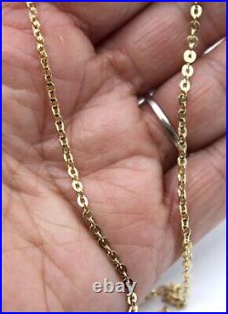 Balestra Cable Chain Necklace in 18k Solid Yellow Gold 24in