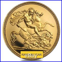 British Gold Half Sovereign Coin BU/Proof (Random Year, Elizabeth II)