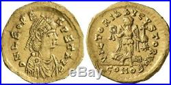 Byzantine Gold Tremissis of emperor Leo I (457-474). Rare and nice coin
