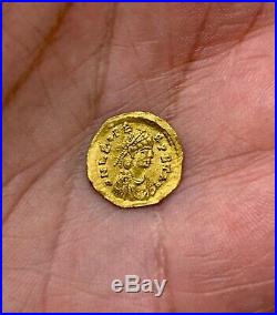 Byzantine Gold Tremissis of emperor Leo I (457-474). Rare and nice coin